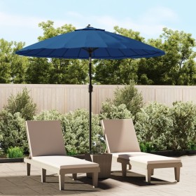Sombrilla de jardín con palo de aluminio azul azure 270 cm en Sombrillas | Comprar online en Foru.es