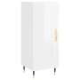 Aparador de madera contrachapada blanco brillante 34,5x34x90 cm de vidaXL, Aparadores - Ref: Foro24-830422, Precio: 62,40 €, ...