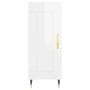 Aparador de madera contrachapada blanco brillante 34,5x34x90 cm de vidaXL, Aparadores - Ref: Foro24-830422, Precio: 62,40 €, ...