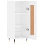 Aparador de madera contrachapada blanco brillante 34,5x34x90 cm de vidaXL, Aparadores - Ref: Foro24-830422, Precio: 62,40 €, ...