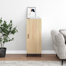 Aparador madera contrachapada color roble Sonoma 34,5x34x90 cm de vidaXL, Aparadores - Ref: Foro24-828559, Precio: 72,48 €, D...