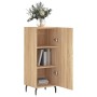 Aparador madera contrachapada color roble Sonoma 34,5x34x90 cm de vidaXL, Aparadores - Ref: Foro24-828559, Precio: 72,48 €, D...