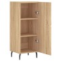 Aparador madera contrachapada color roble Sonoma 34,5x34x90 cm de vidaXL, Aparadores - Ref: Foro24-828559, Precio: 72,48 €, D...