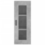 Armario de pared gris hormigón 34,5x34x90 cm de vidaXL, Aparadores - Ref: Foro24-828912, Precio: 42,50 €, Descuento: %