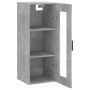 Armario de pared gris hormigón 34,5x34x90 cm de vidaXL, Aparadores - Ref: Foro24-828912, Precio: 42,50 €, Descuento: %