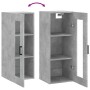 Armario de pared gris hormigón 34,5x34x90 cm de vidaXL, Aparadores - Ref: Foro24-828912, Precio: 42,50 €, Descuento: %