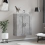 Armario de pared madera ingeniería gris hormigón 69,5x34x90 cm de vidaXL, Aparadores - Ref: Foro24-830392, Precio: 67,93 €, D...