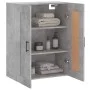 Concrete gray engineered wood wall cabinet 69.5x34x90 cm by vidaXL, Sideboards - Ref: Foro24-830392, Price: 67,12 €, Discount: %