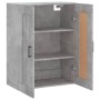 Armario de pared madera ingeniería gris hormigón 69,5x34x90 cm de vidaXL, Aparadores - Ref: Foro24-830392, Precio: 67,93 €, D...