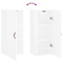 Armario de pared blanco brillante 34,5x34x90 cm de vidaXL, Aparadores - Ref: Foro24-828830, Precio: 49,84 €, Descuento: %