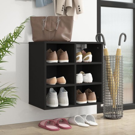 Mueble zapatero negro 52,5x30x50 cm de vidaXL, Taquillas y armarios de almacenamiento - Ref: Foro24-808686, Precio: 51,28 €, ...