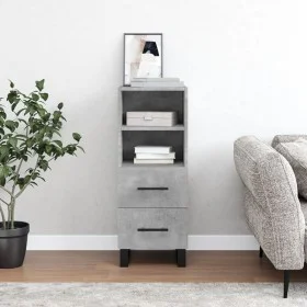 Aparador de madera contrachapada gris hormigón 34,5x34x90 cm de vidaXL, Aparadores - Ref: Foro24-828696, Precio: 56,12 €, Des...