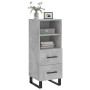 Aparador de madera contrachapada gris hormigón 34,5x34x90 cm de vidaXL, Aparadores - Ref: Foro24-828696, Precio: 56,68 €, Des...