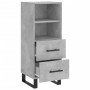 Aparador de madera contrachapada gris hormigón 34,5x34x90 cm de vidaXL, Aparadores - Ref: Foro24-828696, Precio: 56,68 €, Des...