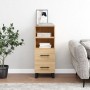 Aparador madera contrachapada color roble Sonoma 34,5x34x90 cm de vidaXL, Aparadores - Ref: Foro24-828695, Precio: 56,83 €, D...