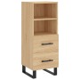 Aparador madera contrachapada color roble Sonoma 34,5x34x90 cm de vidaXL, Aparadores - Ref: Foro24-828695, Precio: 56,83 €, D...