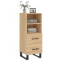 Aparador madera contrachapada color roble Sonoma 34,5x34x90 cm de vidaXL, Aparadores - Ref: Foro24-828695, Precio: 56,83 €, D...