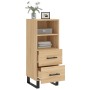 Aparador madera contrachapada color roble Sonoma 34,5x34x90 cm de vidaXL, Aparadores - Ref: Foro24-828695, Precio: 56,83 €, D...