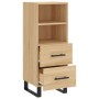 Aparador madera contrachapada color roble Sonoma 34,5x34x90 cm de vidaXL, Aparadores - Ref: Foro24-828695, Precio: 56,83 €, D...