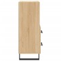 Aparador madera contrachapada color roble Sonoma 34,5x34x90 cm de vidaXL, Aparadores - Ref: Foro24-828695, Precio: 56,83 €, D...
