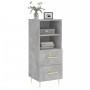 Aparador de madera contrachapada gris hormigón 34,5x34x90 cm de vidaXL, Aparadores - Ref: Foro24-828656, Precio: 51,86 €, Des...