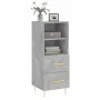 Betongraues Sperrholz-Sideboard 34,5 x 34 x 90 cm von vidaXL, Sideboards - Ref: Foro24-828656, Preis: 51,34 €, Rabatt: %