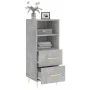 Betongraues Sperrholz-Sideboard 34,5 x 34 x 90 cm von vidaXL, Sideboards - Ref: Foro24-828656, Preis: 51,34 €, Rabatt: %