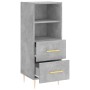 Aparador de madera contrachapada gris hormigón 34,5x34x90 cm de vidaXL, Aparadores - Ref: Foro24-828656, Precio: 51,86 €, Des...