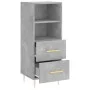 Betongraues Sperrholz-Sideboard 34,5 x 34 x 90 cm von vidaXL, Sideboards - Ref: Foro24-828656, Preis: 51,34 €, Rabatt: %
