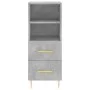 Betongraues Sperrholz-Sideboard 34,5 x 34 x 90 cm von vidaXL, Sideboards - Ref: Foro24-828656, Preis: 51,34 €, Rabatt: %