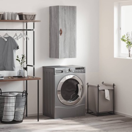 Armario de pared gris Sonoma 34,5x34x90 cm de vidaXL, Aparadores - Ref: Foro24-828834, Precio: 47,86 €, Descuento: %