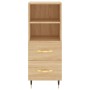 Aparador madera contrachapada color roble Sonoma 34,5x34x90 cm de vidaXL, Aparadores - Ref: Foro24-828647, Precio: 51,35 €, D...