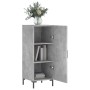 Aparador de madera contrachapada gris hormigón 34,5x34x90 cm de vidaXL, Aparadores - Ref: Foro24-828544, Precio: 60,45 €, Des...