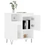 Weißes Sperrholz-Sideboard 60x35x70 cm von vidaXL, Sideboards - Ref: Foro24-831188, Preis: 61,88 €, Rabatt: %