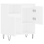 Aparador de madera contrachapada blanco 60x35x70 cm de vidaXL, Aparadores - Ref: Foro24-831188, Precio: 62,50 €, Descuento: %