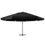 Sombrilla de jardín con palo de aluminio negra 500 cm en Sombrillas | Comprar online en Foru.es