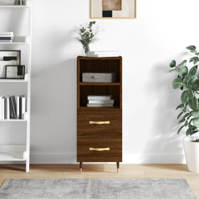 Aparador madera de ingeniería marrón roble 34,5x34x90 cm de vidaXL, Aparadores - Ref: Foro24-828651, Precio: 52,91 €, Descuen...