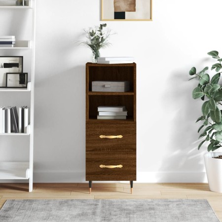 Aparador madera de ingeniería marrón roble 34,5x34x90 cm de vidaXL, Aparadores - Ref: Foro24-828651, Precio: 52,91 €, Descuen...