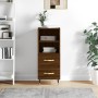 Aparador madera de ingeniería marrón roble 34,5x34x90 cm de vidaXL, Aparadores - Ref: Foro24-828651, Precio: 52,91 €, Descuen...