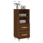 Aparador madera de ingeniería marrón roble 34,5x34x90 cm de vidaXL, Aparadores - Ref: Foro24-828651, Precio: 52,91 €, Descuen...