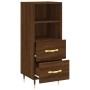 Aparador madera de ingeniería marrón roble 34,5x34x90 cm de vidaXL, Aparadores - Ref: Foro24-828651, Precio: 52,91 €, Descuen...