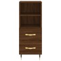 Aparador madera de ingeniería marrón roble 34,5x34x90 cm de vidaXL, Aparadores - Ref: Foro24-828651, Precio: 52,91 €, Descuen...