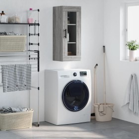 Armario de pared gris Sonoma 34,5x34x90 cm de vidaXL, Aparadores - Ref: Foro24-828938, Precio: 43,78 €, Descuento: %