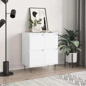 Aparador de madera contrachapada blanco 60x35x70 cm de vidaXL, Aparadores - Ref: Foro24-831212, Precio: 66,30 €, Descuento: %
