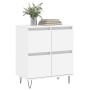 Aparador de madera contrachapada blanco 60x35x70 cm de vidaXL, Aparadores - Ref: Foro24-831212, Precio: 66,30 €, Descuento: %