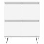 Aparador de madera contrachapada blanco 60x35x70 cm de vidaXL, Aparadores - Ref: Foro24-831212, Precio: 66,30 €, Descuento: %