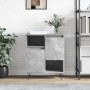 Aparador de madera contrachapada gris hormigón 60x35x70 cm de vidaXL, Aparadores - Ref: Foro24-831192, Precio: 61,71 €, Descu...