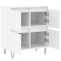 Aparador de madera contrachapada blanco 60x35x70 cm de vidaXL, Aparadores - Ref: Foro24-831212, Precio: 66,30 €, Descuento: %