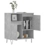 Aparador de madera contrachapada gris hormigón 60x35x70 cm de vidaXL, Aparadores - Ref: Foro24-831192, Precio: 61,71 €, Descu...