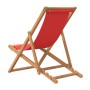 Silla de playa plegable madera maciza de teca rojo en Sillas de jardín | Comprar online en Foru.es
